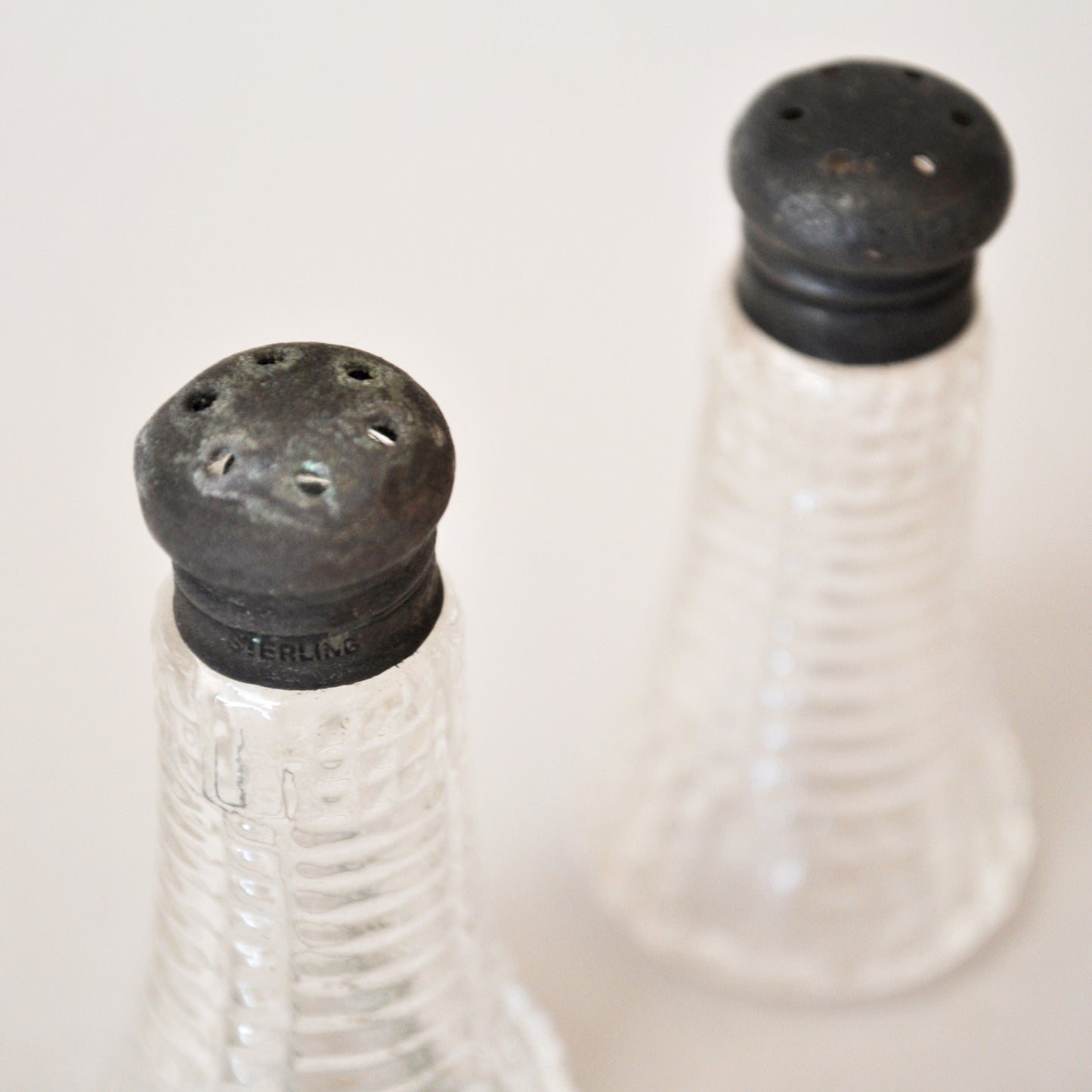 Vintage Sterling Salt & Pepper Shakers