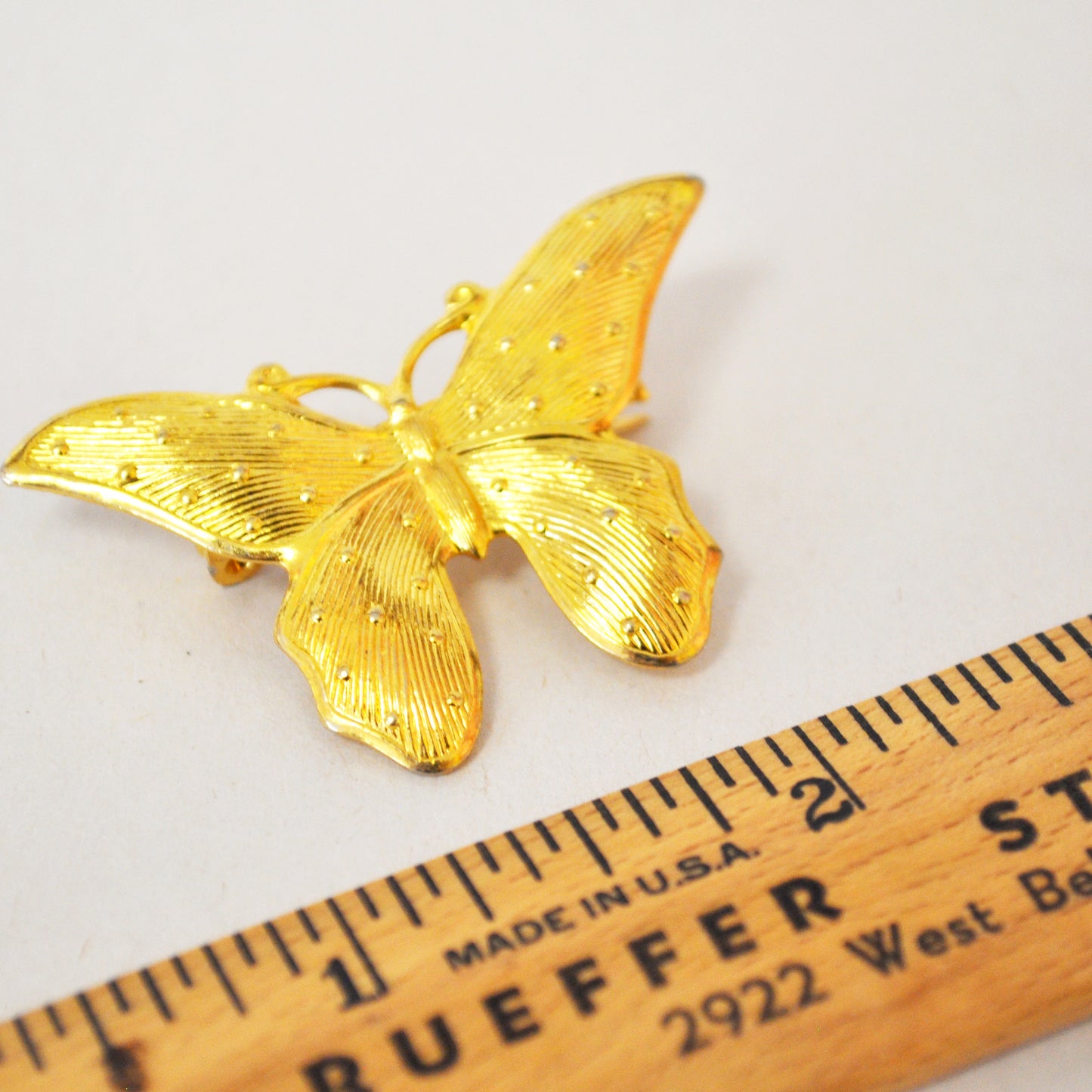 Vintage Gold Butterfly Pin